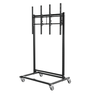 2x1 Portrait 46 to 85 inch Video Wall Monitors With Cart