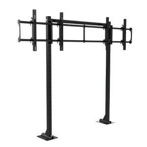2x1 46 to 65 inch freestanding video wall monitors with bolt down