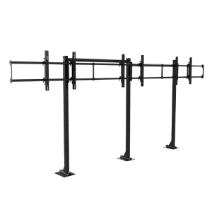 3x1 46 to 65 inch freestanding video wall monitors with bolt down