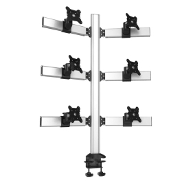 Sixfold Pro Six Monitor Three Rows Desktop Mount
