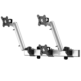 Front and Center Adjustable Triple Monitor Wall Mount