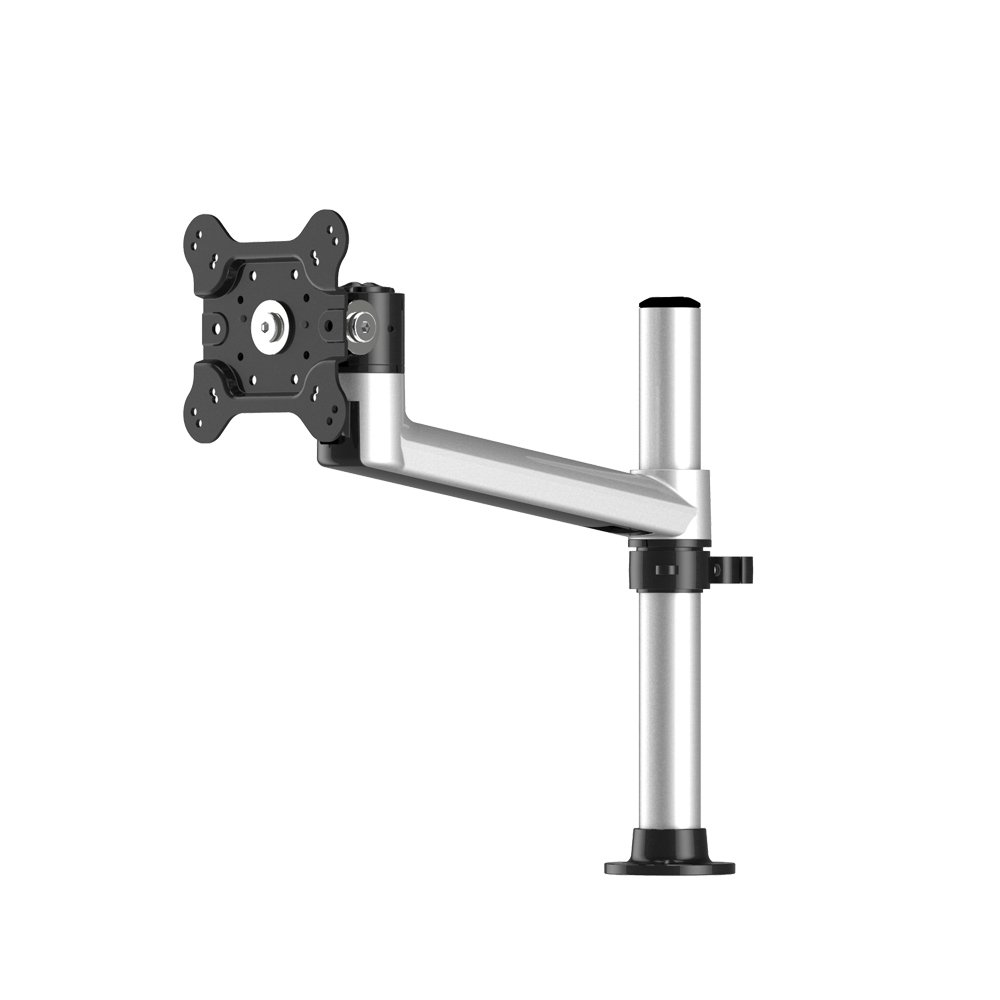 1 Monitor with 7-in-1 base & Swivel Arm Pole Mount