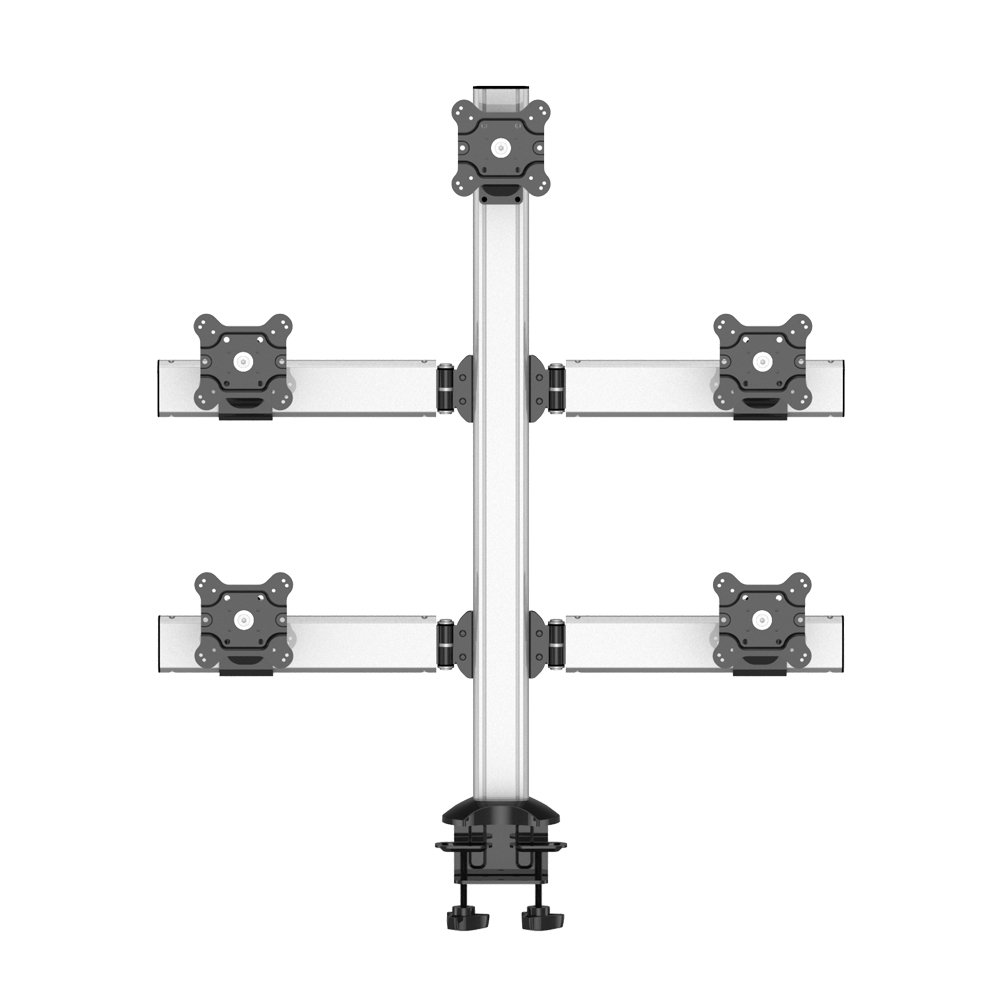 Sky High Extra Long Desk Monitor Mount for Five-Monitor
