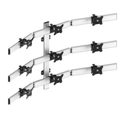 Unleash Visual Power: The Continews 9-Monitor 3x3 Wall Mount for Pro Setups
